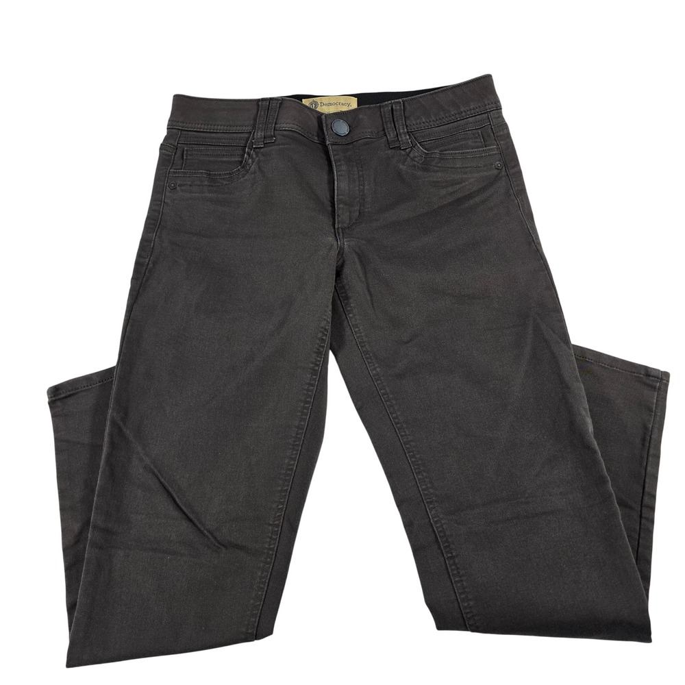 Democracy‎ Ab Solution Skinny Pants Brown Womens Size 8 B1304PEX2XX Stretch